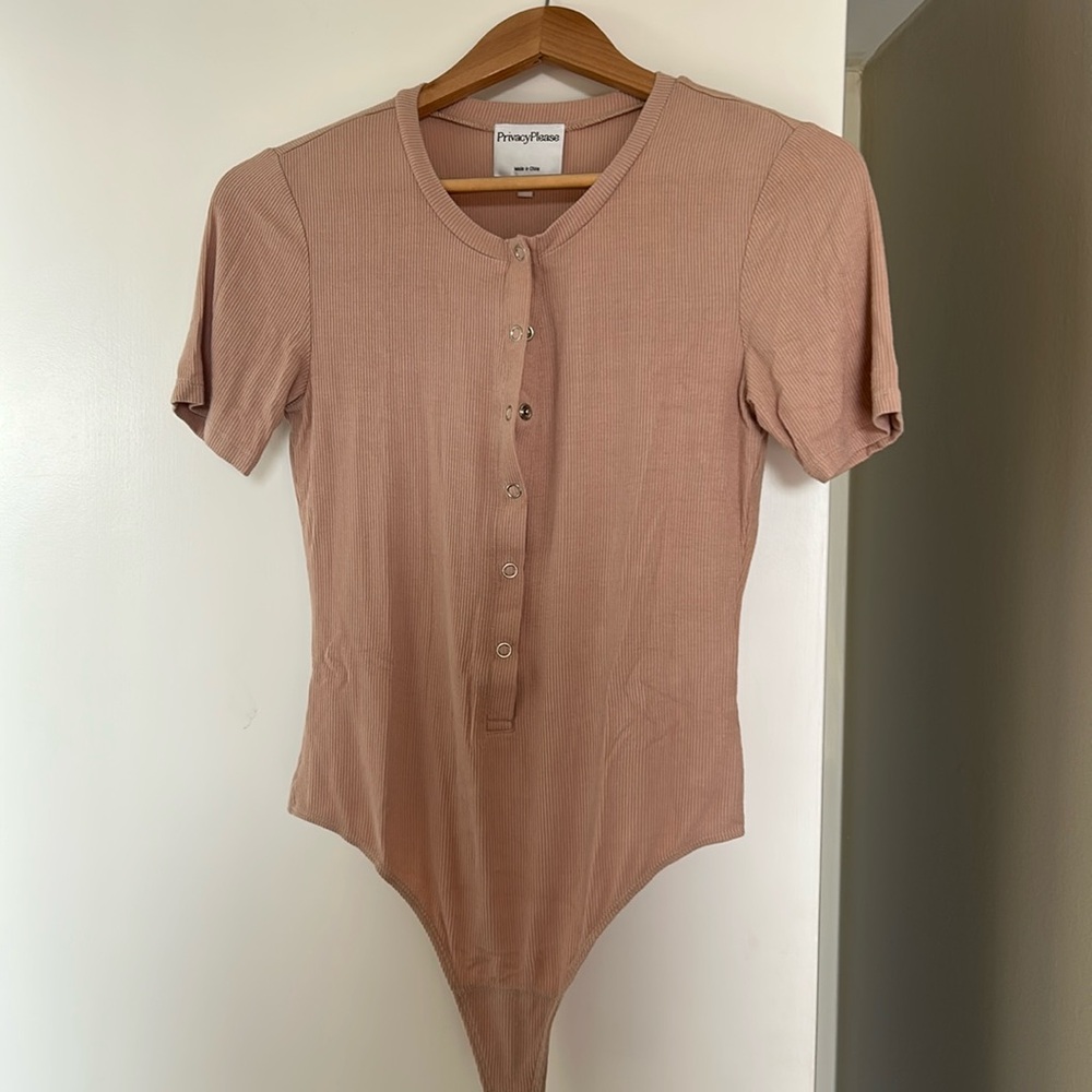 Privacy Please nude/tan Bodysuit